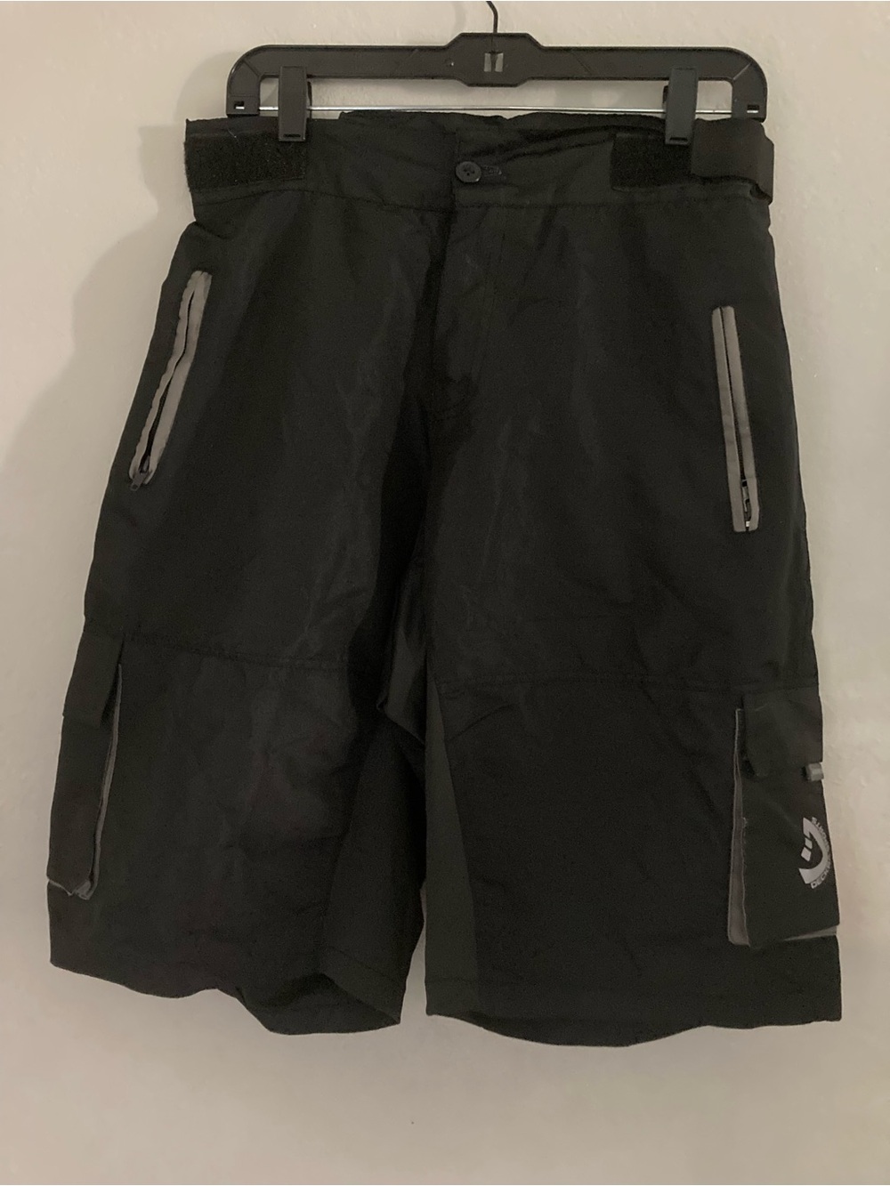 Men's Black Cargo Shorts - Breathable Outdoor Shorts